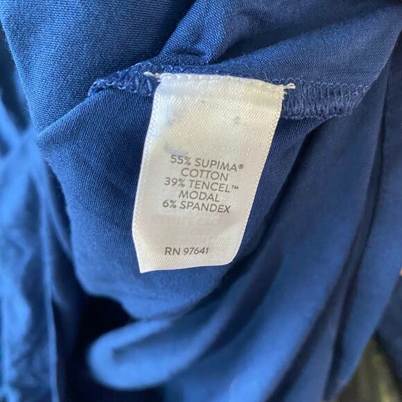 J.Jill Luxe Supima Everyday Turtleneck Tunic Blue 3X comfort long sleeve cozy - Picture 6 of 7